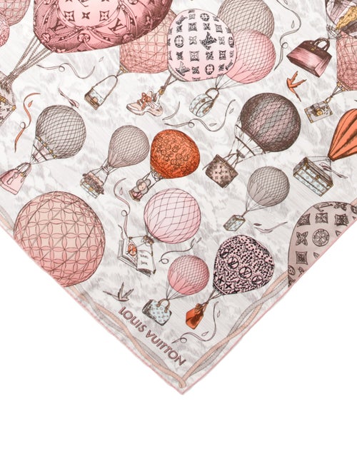 Louis Vuitton Up And Away Square 90 Silk Scarf