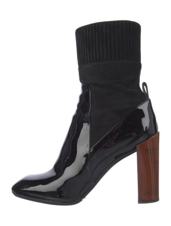 Louis Vuitton LV Monogram Patent Leather Sock Boots