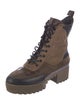 Louis Vuitton LV Monogram Suede Combat Boots