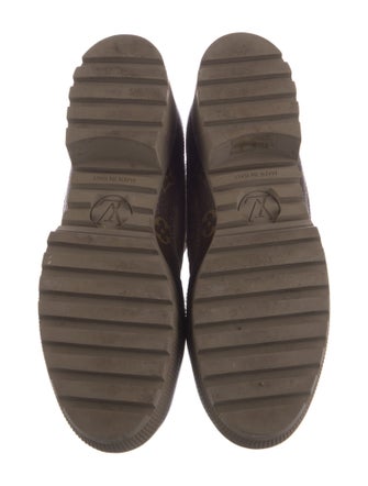 Louis Vuitton LV Monogram Suede Combat Boots