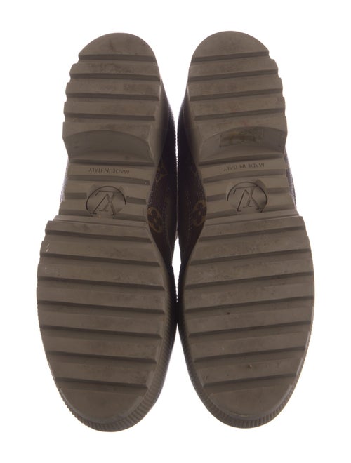 Louis Vuitton LV Monogram Suede Combat Boots