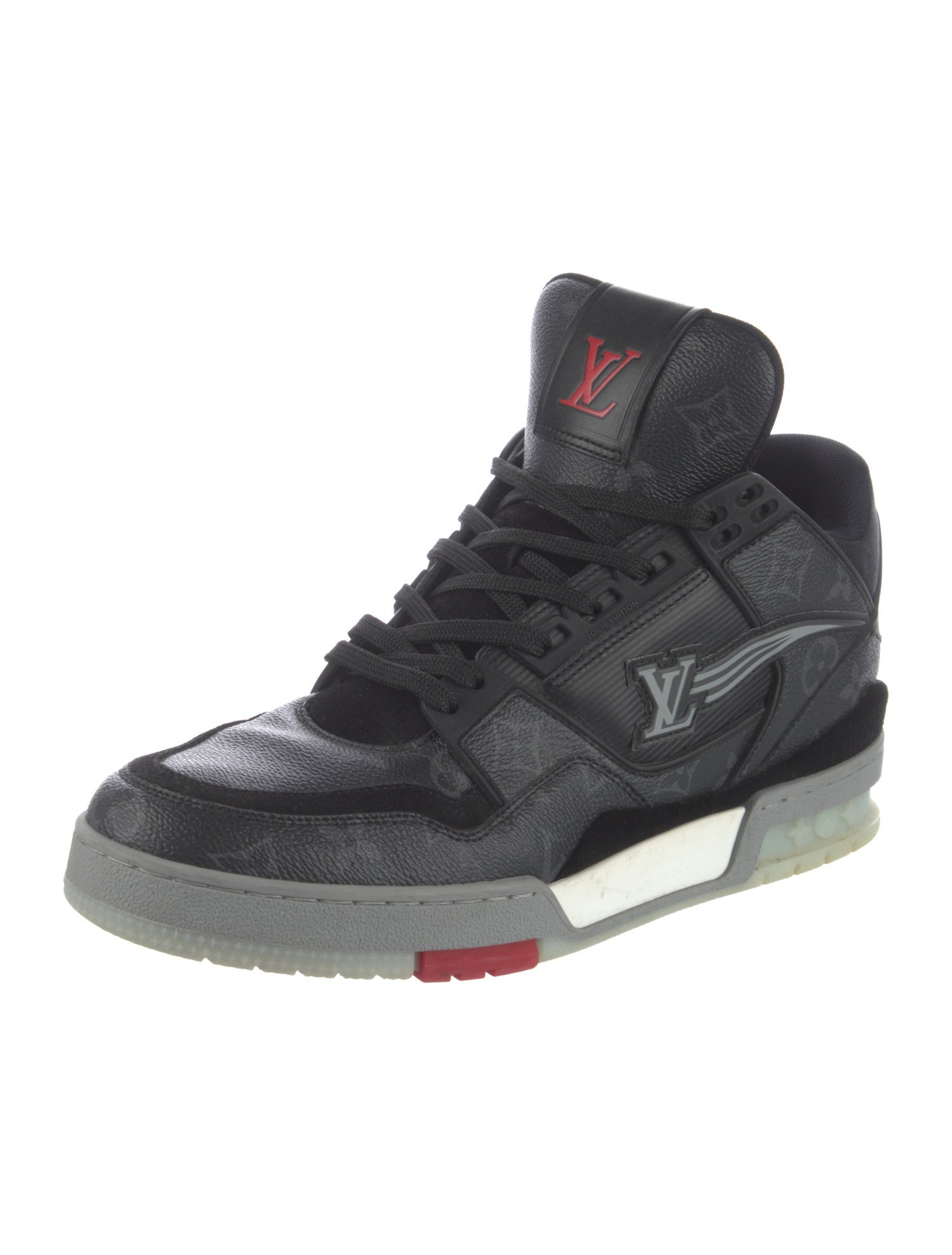 Louis Vuitton Monogram Eclipse Leather Sneakers