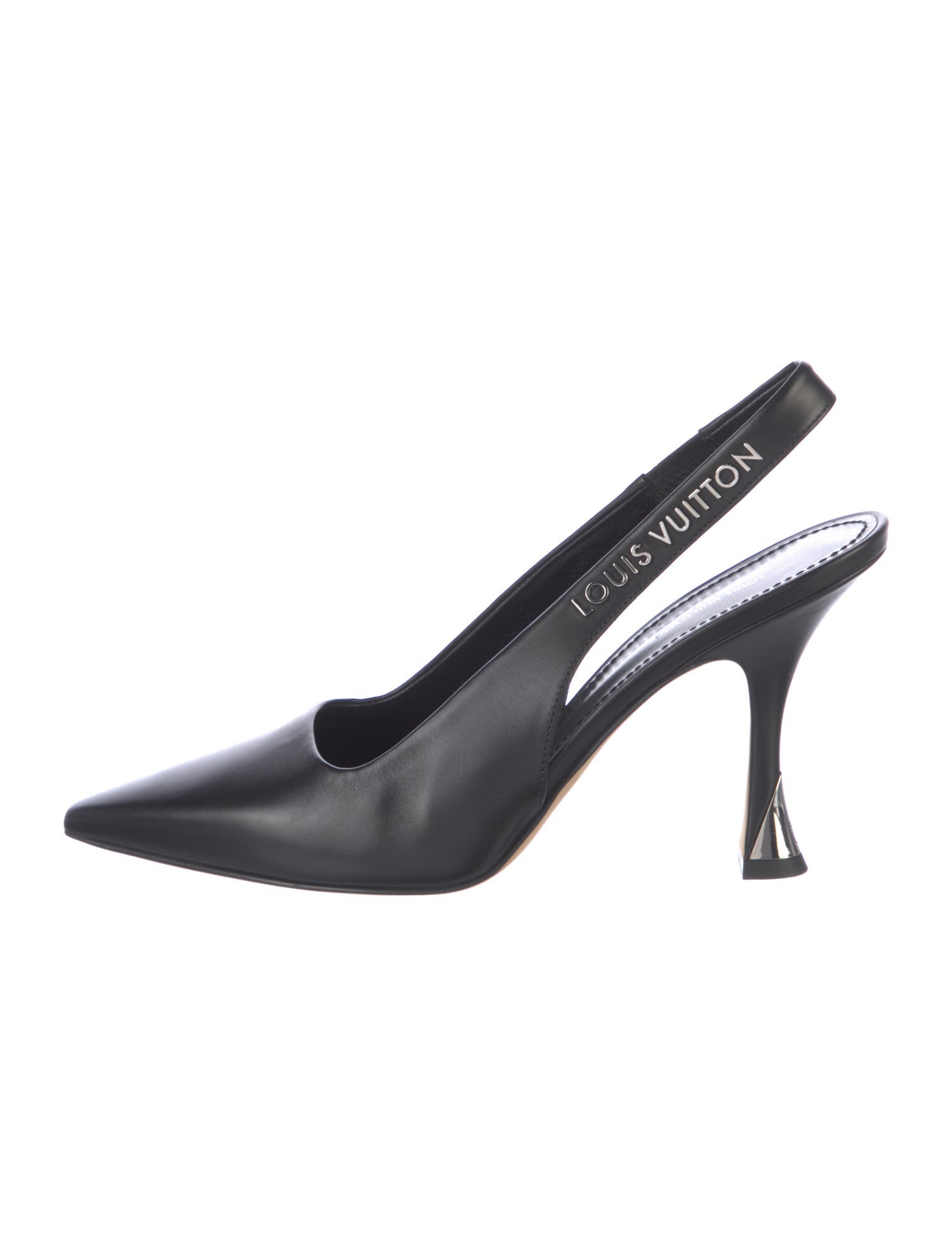 Louis Vuitton Leather Slingback Pumps