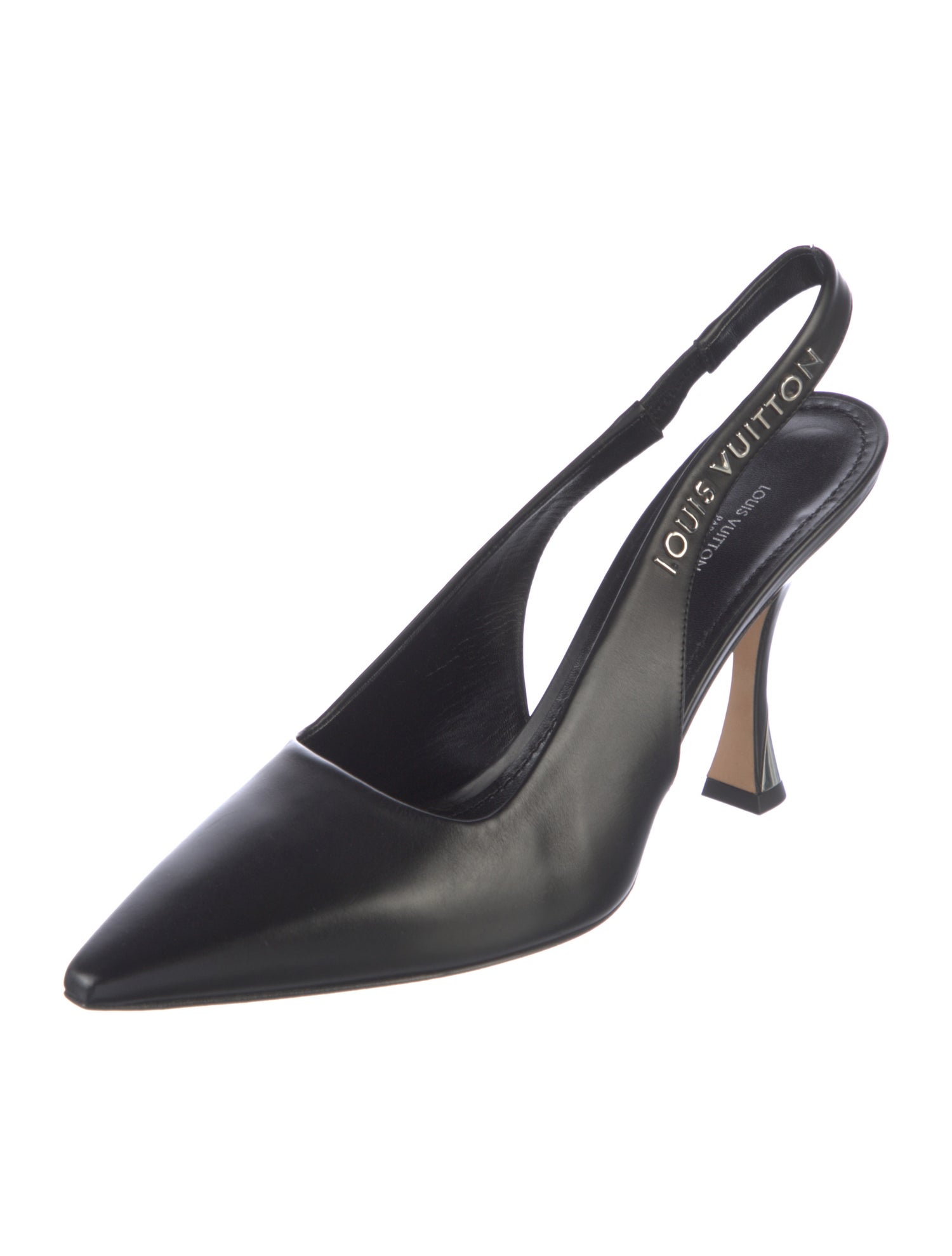 Louis Vuitton Leather Slingback Pumps