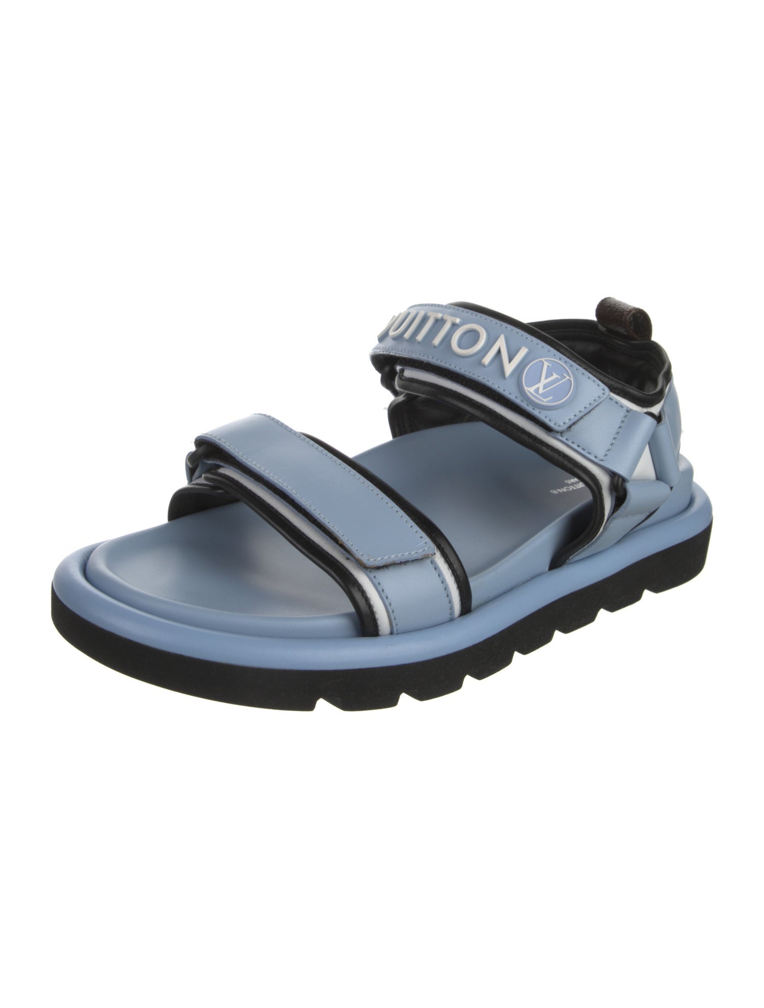 Louis Vuitton LV Monogram Leather Slingback Sandals