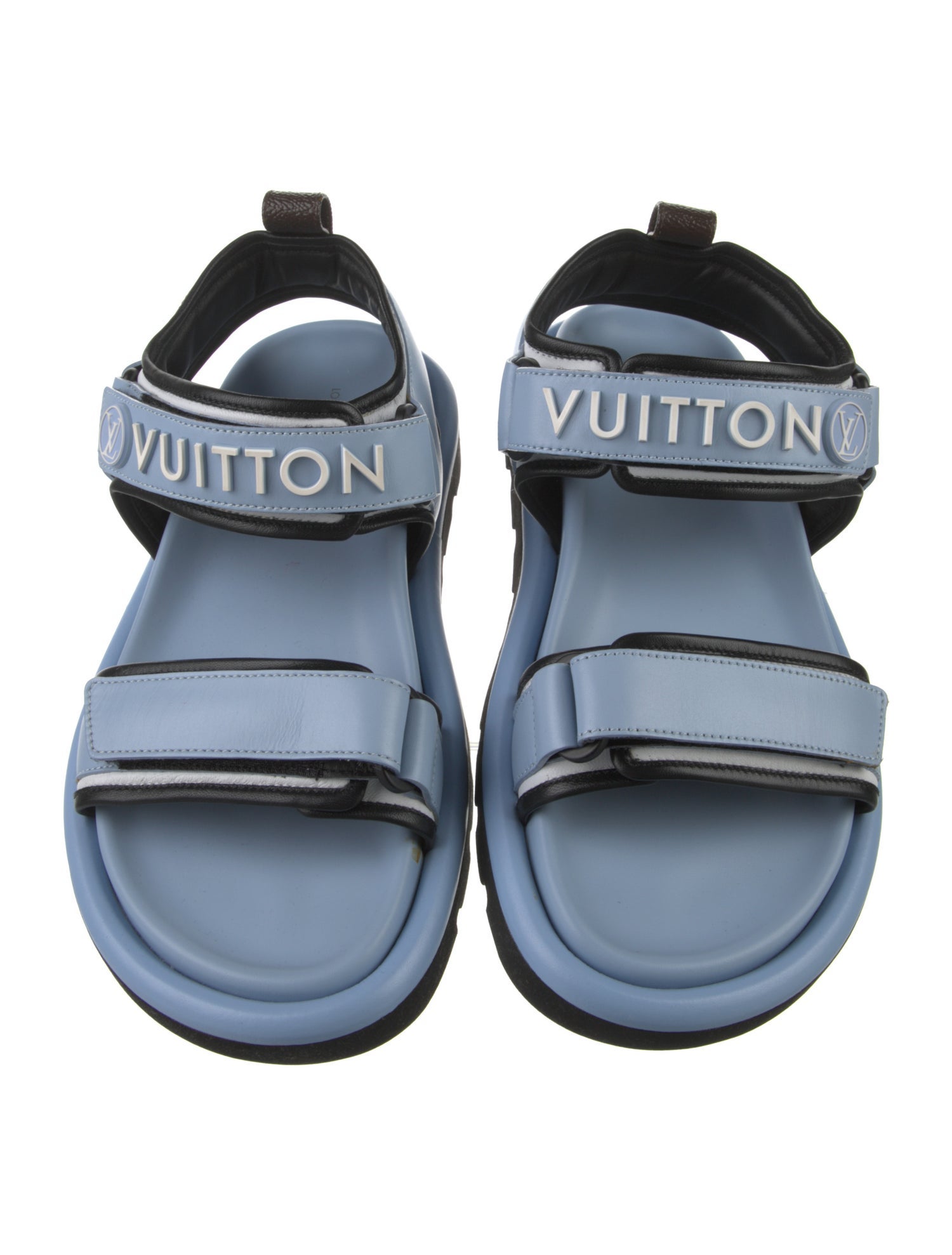 Louis Vuitton LV Monogram Leather Slingback Sandals
