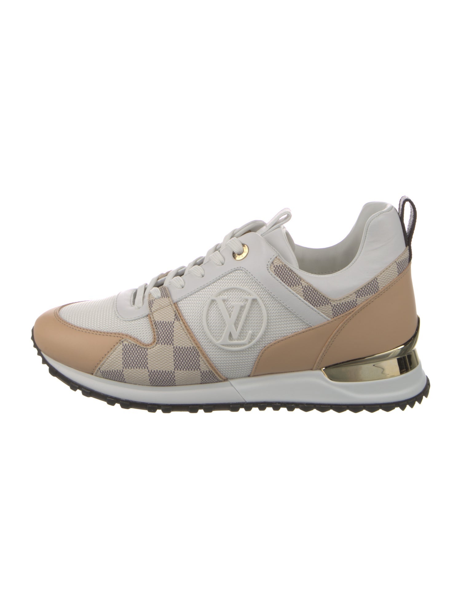 Louis Vuitton Damier Azur Pattern Leather Sneakers