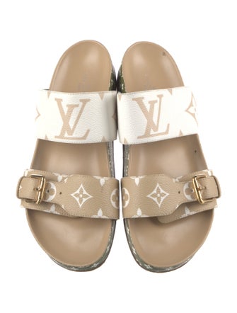 Louis Vuitton 2019 Monogram Pattern Slides