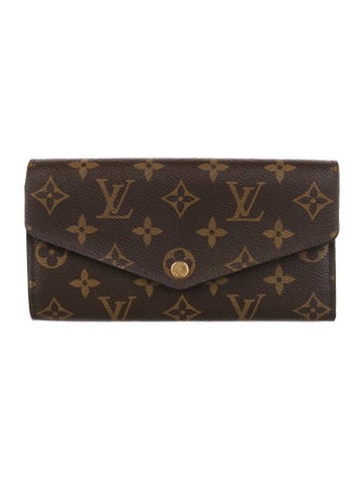 Louis Vuitton LV Monogram Coated Canvas Sarah Wallet