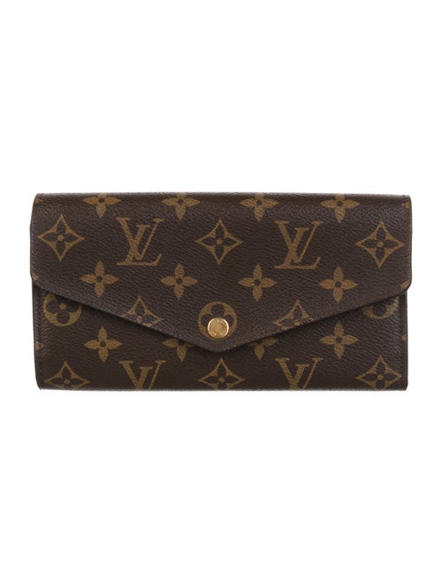 Louis Vuitton LV Monogram Coated Canvas Sarah Wallet