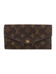 Louis Vuitton LV Monogram Coated Canvas Sarah Wallet