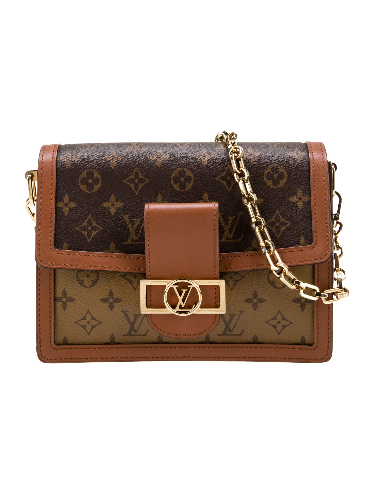 Louis Vuitton LV Monogram Monogram Reverse Canvas MM Dauphine Bag