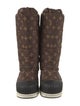 Louis Vuitton Nylon Printed Lace-Up Boots