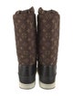 Louis Vuitton Nylon Printed Lace-Up Boots