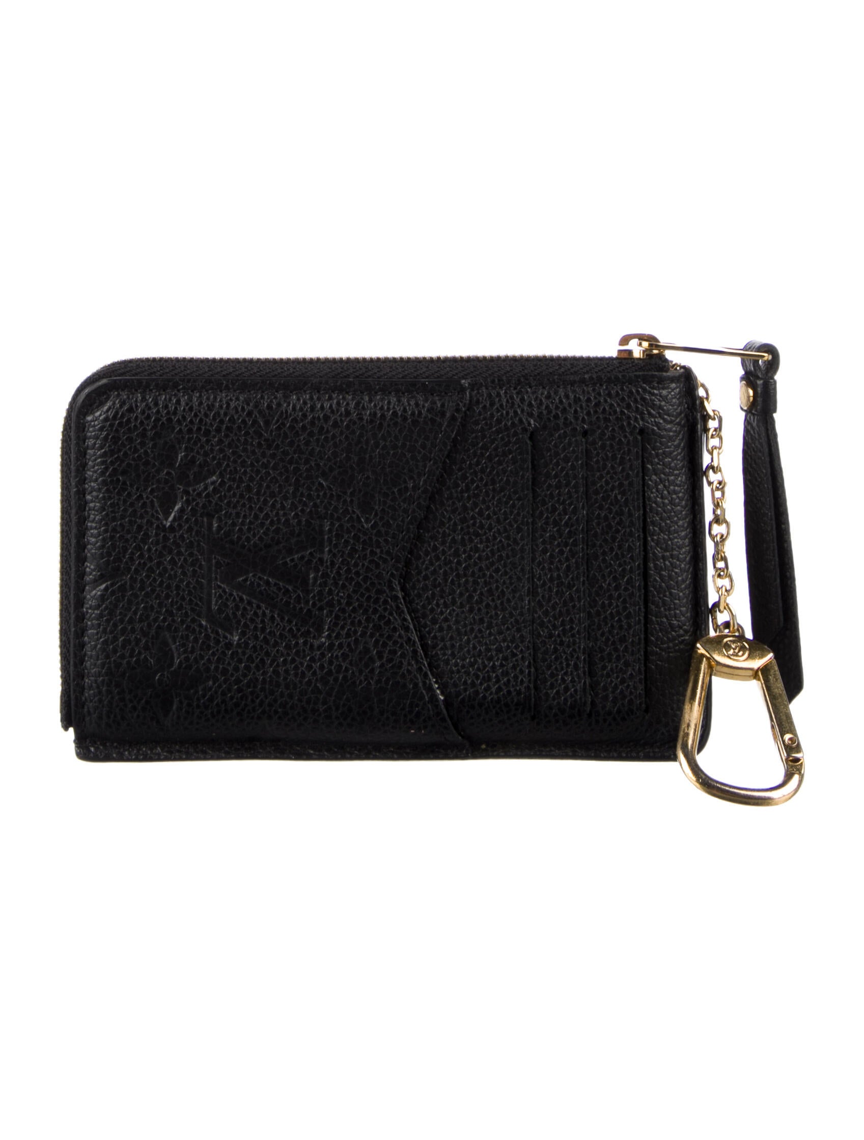 Louis Vuitton LV Monogram Empreinte Leather Card Holder Recto Verso