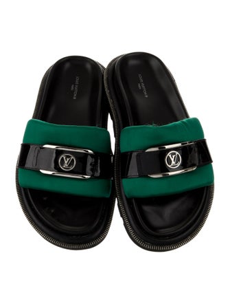 Louis Vuitton Satin Colorblock Pattern Slides