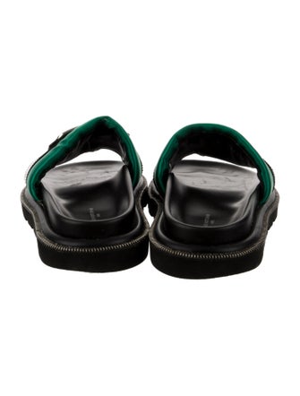 Louis Vuitton Satin Colorblock Pattern Slides