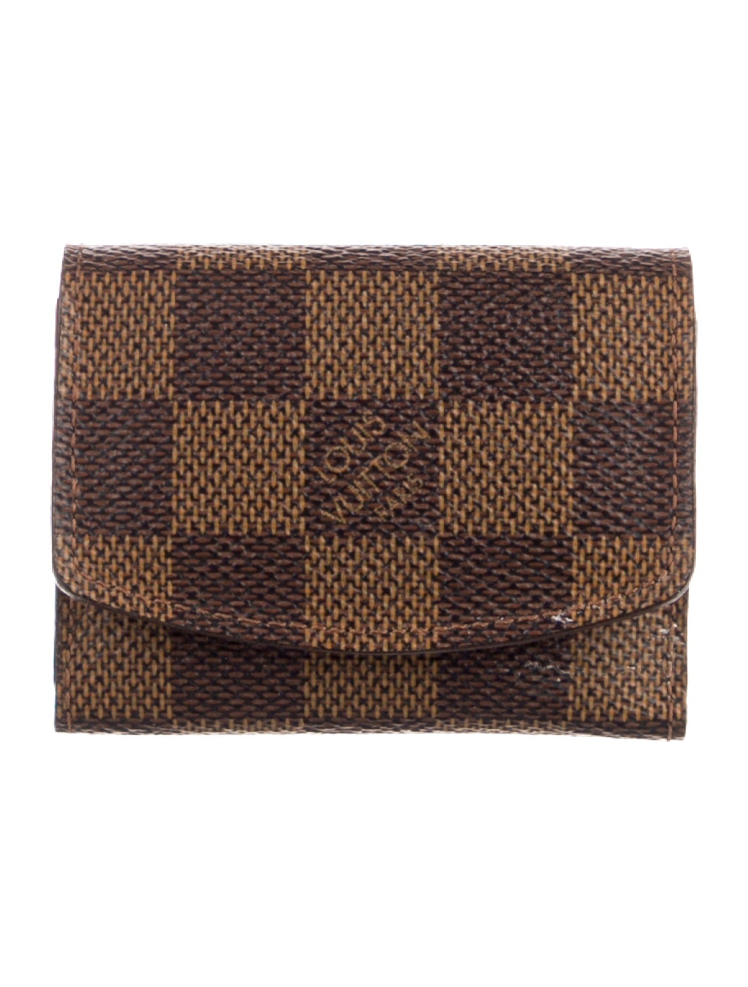 Louis Vuitton Vintage Damier Ebene Cufflink Case