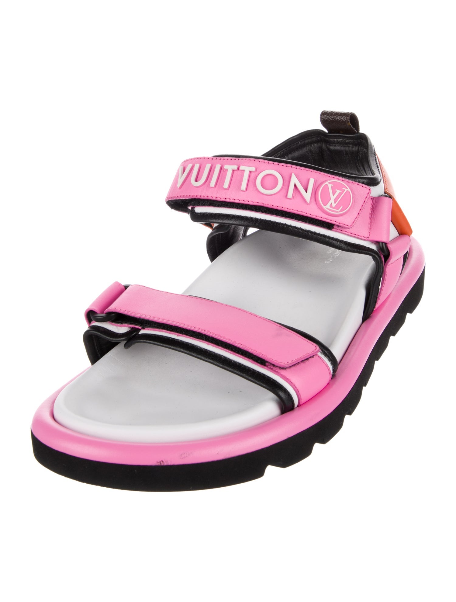 Louis Vuitton LV Monogram Leather Slingback Sandals