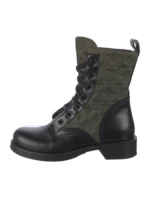 Louis Vuitton LV Monogram Leather Combat Boots
