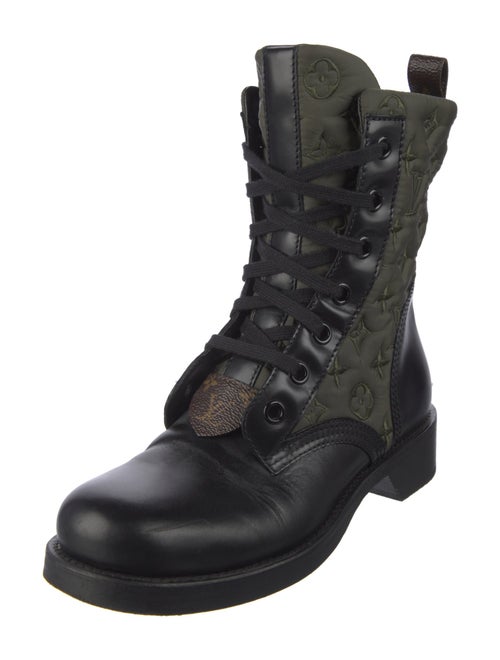 Louis Vuitton LV Monogram Leather Combat Boots