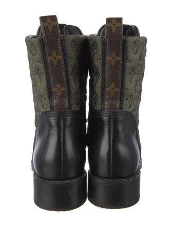 Louis Vuitton LV Monogram Leather Combat Boots