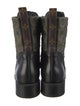 Louis Vuitton LV Monogram Leather Combat Boots