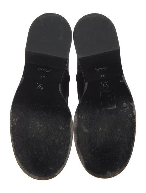 Louis Vuitton LV Monogram Leather Combat Boots