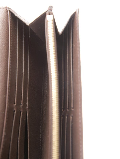 Louis Vuitton Damier Ebene Pattern Coated Canvas Sarah Wallet