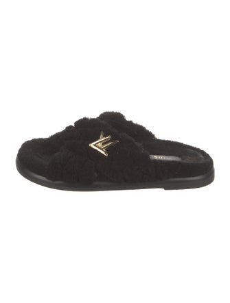 Louis Vuitton Faux Fur Slides