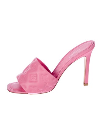 Louis Vuitton Monogram Pattern Leather Slides