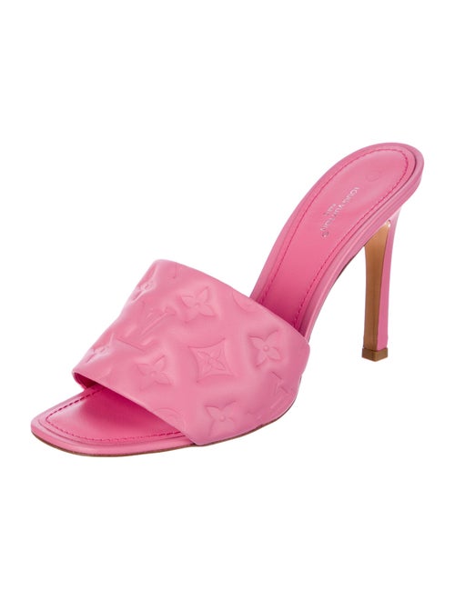 Louis Vuitton Monogram Pattern Leather Slides