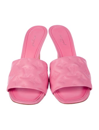 Louis Vuitton Monogram Pattern Leather Slides