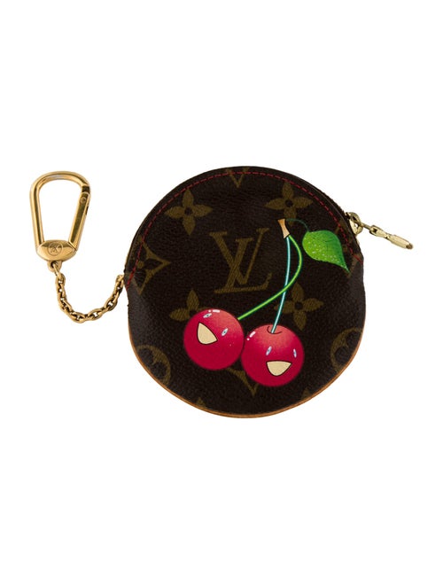 Louis Vuitton x Takashi Murakami Monogram Cerises Round Coin Purse