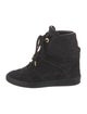 Louis Vuitton LV Monogram Suede Wedge Sneakers