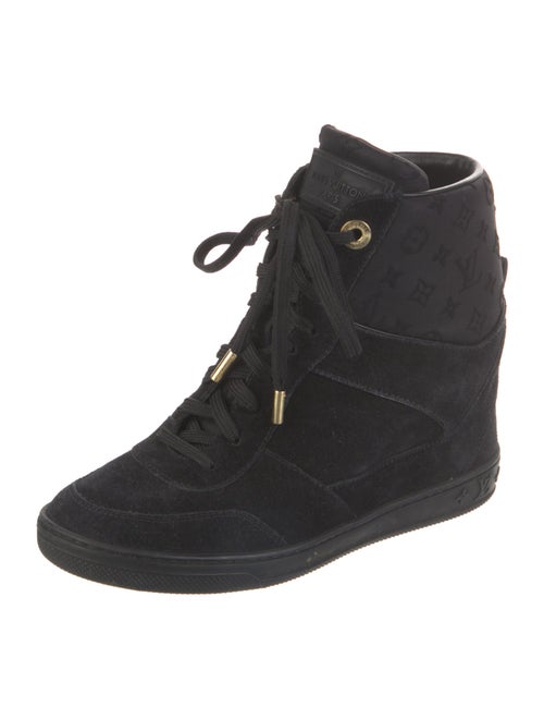 Louis Vuitton LV Monogram Suede Wedge Sneakers