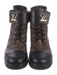 Louis Vuitton Monogram Pattern Combat Boots