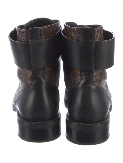 Louis Vuitton Monogram Pattern Combat Boots