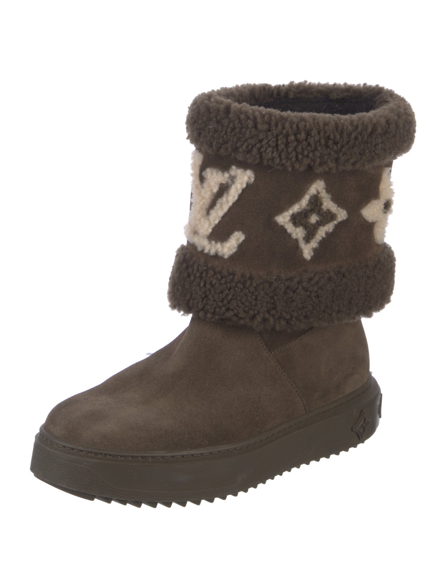 Louis Vuitton Monogram Giant Pattern Suede Boots