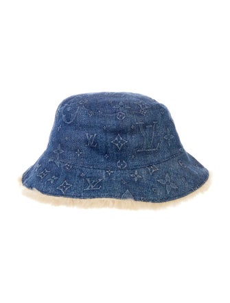 Louis Vuitton LV Monogram Shearling Reversible Bucket Hat