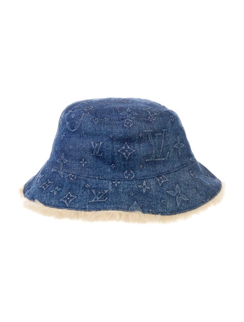 Louis Vuitton LV Monogram Shearling Reversible Bucket Hat