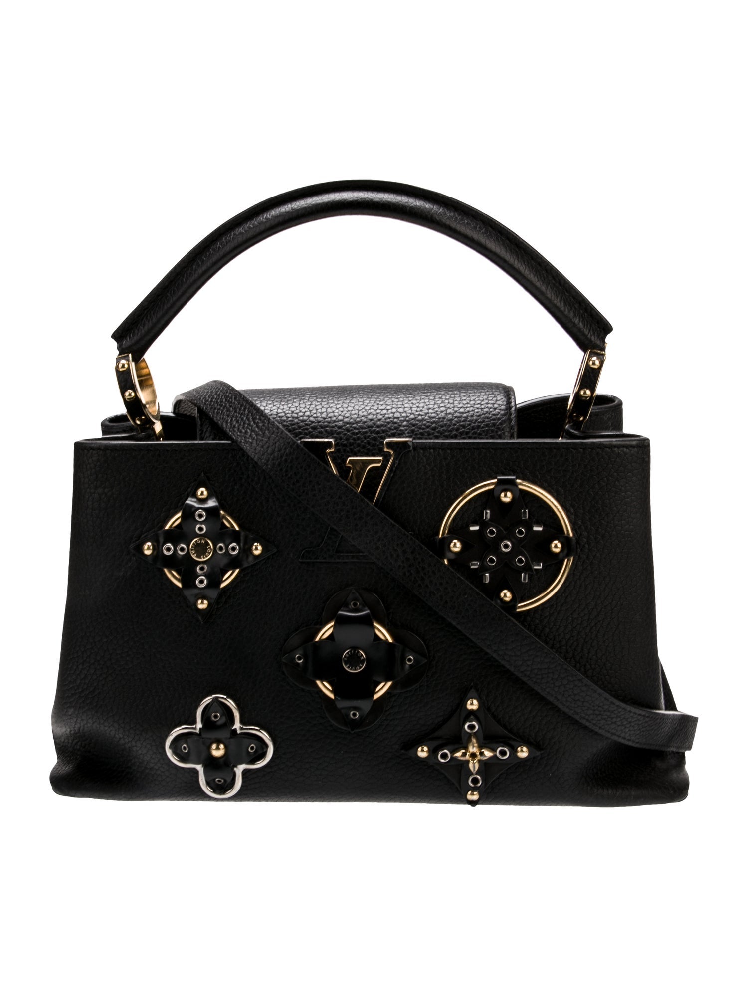 Louis Vuitton Leather Mechanical Flowers Capucines PM