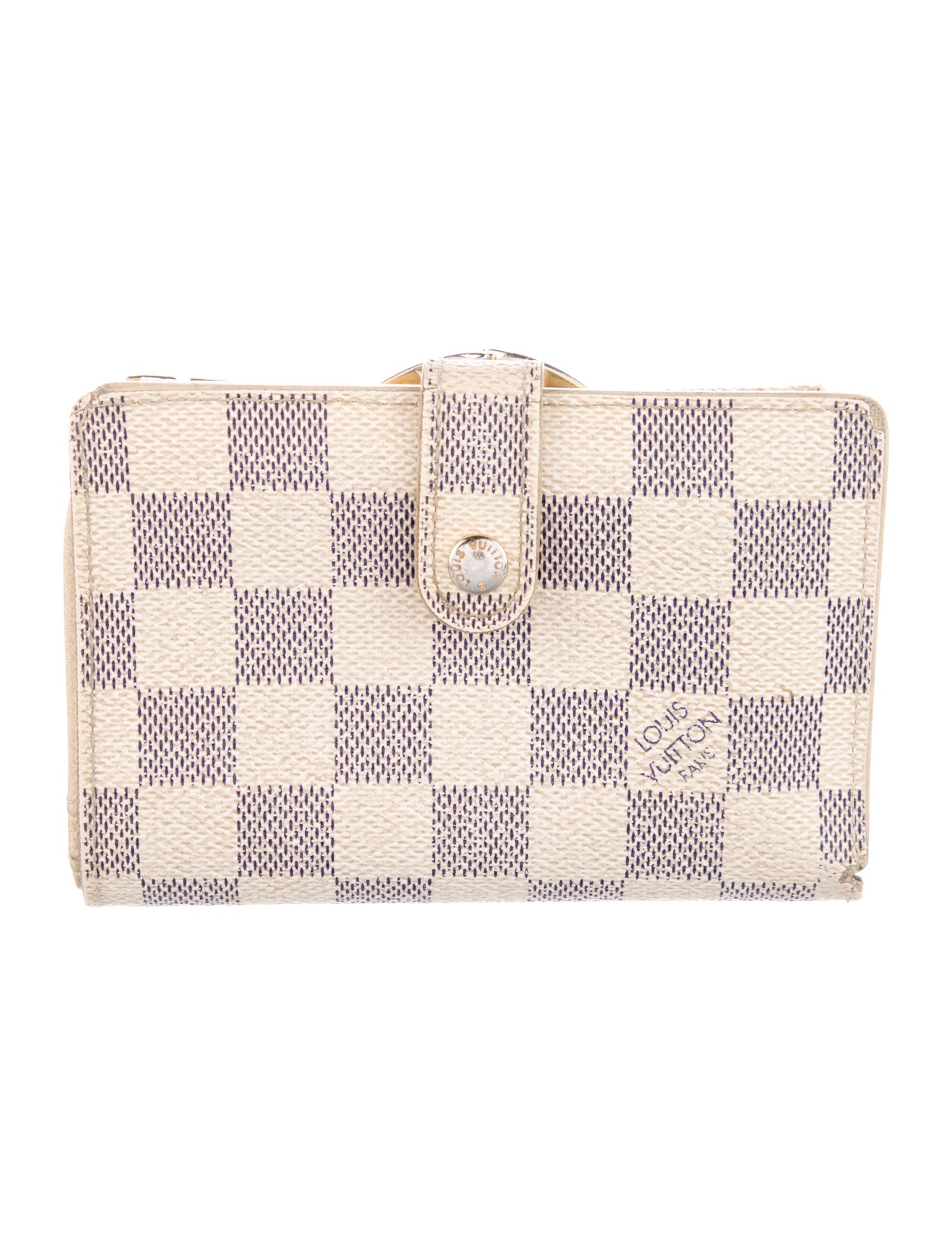 Louis Vuitton 2007 Damier Azur Pattern French Purse