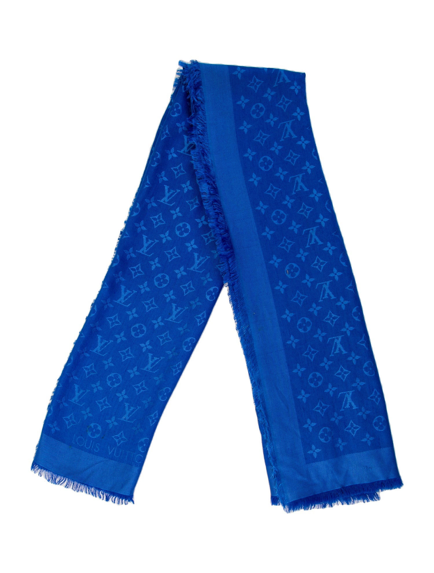 Louis Vuitton Silk Monogram Pattern Shawl