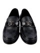 Louis Vuitton Damier Graphite Pattern Leather Trim Embellishment Dress Loafers