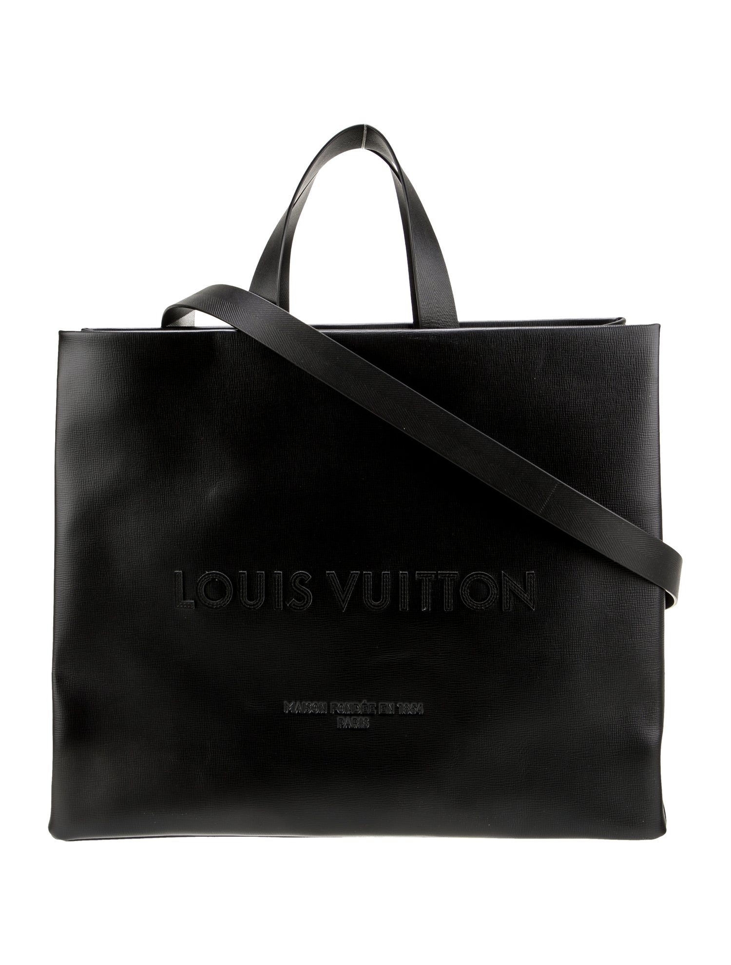 Louis Vuitton Leather Shopper MM 2025