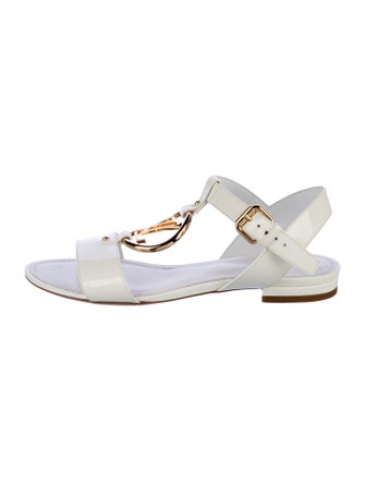Louis Vuitton LV Monogram Patent Leather Sandals