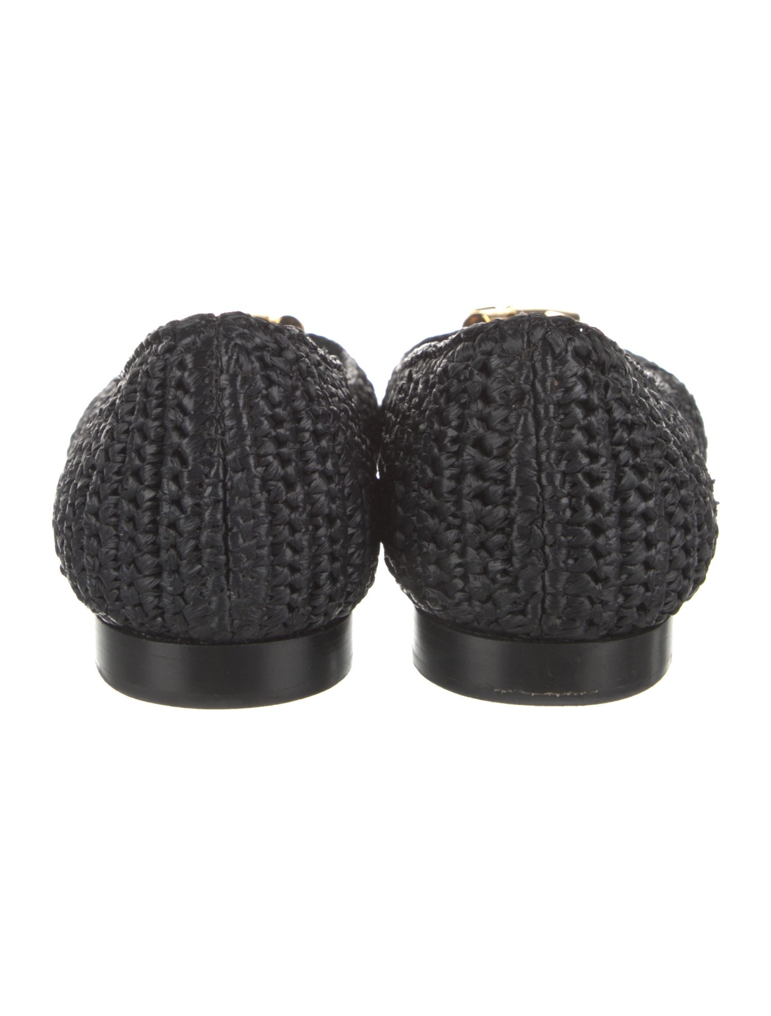 Louis Vuitton Straw Ballet Flats