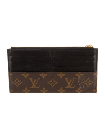 Louis Vuitton LV Monogram Coated Canvas Slim Purse