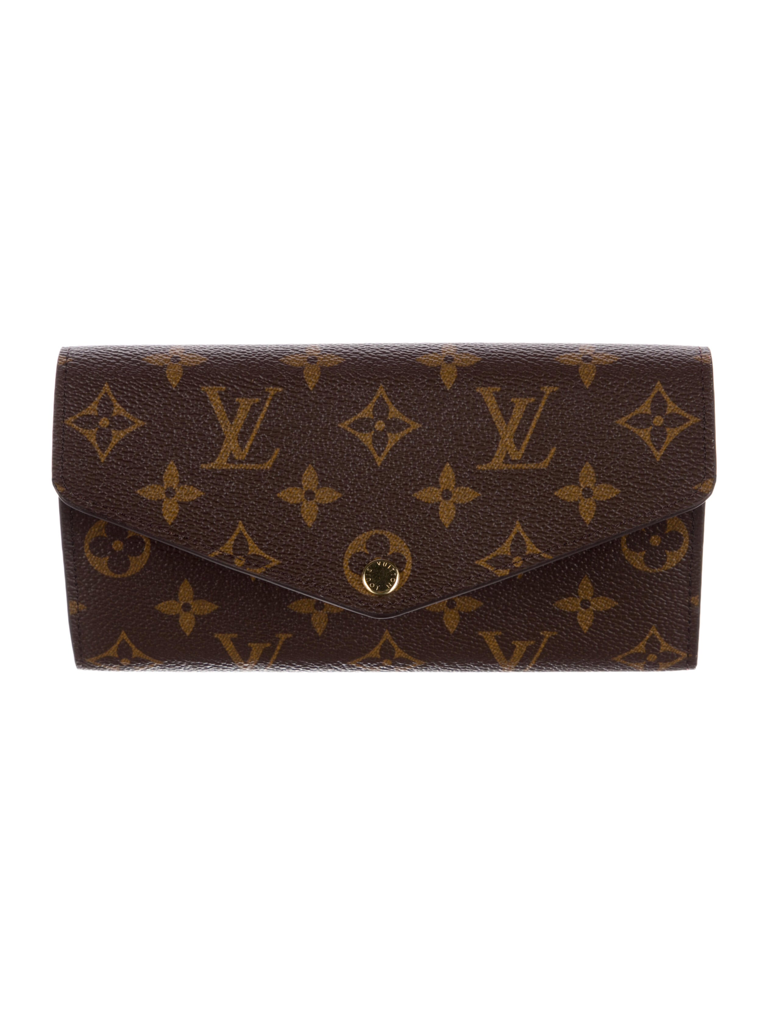 Louis Vuitton LV Monogram Coated Canvas Sarah Wallet